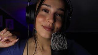 ASMR whispering tingly Trigger Words  with hand movements