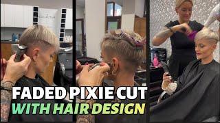 Faded Pixie Cut & Hair Ornaments: Watch Lenka's Stunning Hair Makeover 