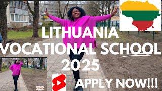 APPLY ASAP!! LITHUANIA  VOCATIONAL SCHOOL  FOR INTERNATIONAL STUDENTS #cheaptuition #2025 #study'