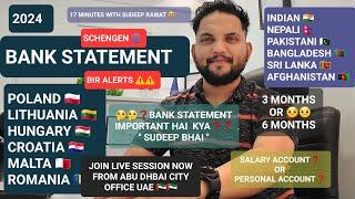 ‍️2024 BANK STATEMENT  || TIPS AND TRICKS || JOIN LIVE SESSION NOW #trending #polandvisa