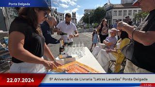 Live 5° Aniversário da Livraria Letras Lavadas Bolo Aniversário e Tunideos da Universidade P.Delgada