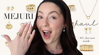 MEJURI JEWELRY HAUL  | Over $500 worth of gold vermeil & sterling silver jewelry pieces