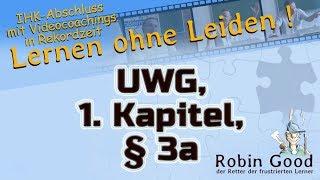 UWG, 1. Kapitel, § 3a | Gesetz gegen den unlauteren Wettbewerb