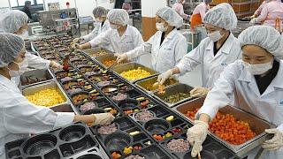 Produce 2000 lunch boxes a day! A factory that produces warm-eaten lunch boxes