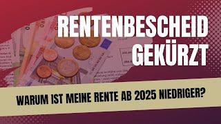 2025: Böse Überraschung für tausende Rentner: zum Teil heftige Kürzung der Renten ab Januar