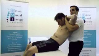 How to perform a Grade 5 manipulation to C7/T1 #chiropractic #physicaltherapy #backpain