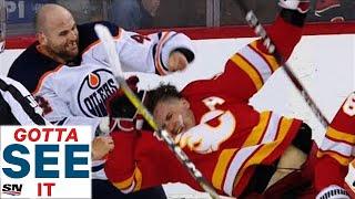 GOTTA SEE IT: Zack Kassian Ragdolls Matthew Tkachuk After Taking Multiple Massive Hits