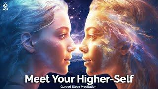 Guided Sleep Meditation: Connect with Your Higher Self Sleep Hypnosis. Open to Messages + Guidance