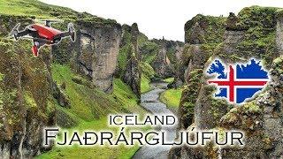 Iceland - Fjaðrárgljúfur canyon 4K Drone
