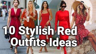 Stylish Red Outfits 2023/22 ideas|Red Dress|Red outfits|Red Color Fashion Trends!..