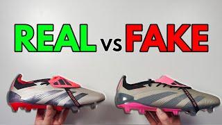 REAL VS FAKE! ADIDAS PREDATOR ELITE FT VIVID HORIZON FOOTBALL BOOT COMPARISON! (CLEATS)