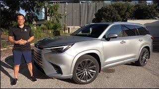 Is the 2024 Lexus TX 550h a BETTER new luxury SUV than an Infiniti QX60?