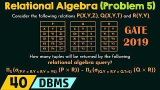 Relational Algebra (Solved Problem 5)