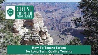 How to Tenant Screen for Long Term Quality Tenants in Tempe, AZ