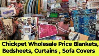 Bangalore Wholesale Price Curtains, Bedsheets, Blankets, Towels, Diwan sets, Sofa covers I #chickpet