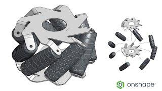 Design and Assembly of a Mecanum Wheel in Onshape