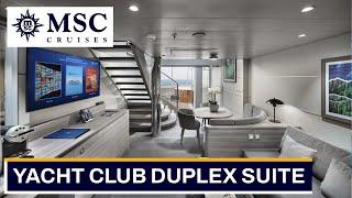 MSC Euribia Yacht Club Duplex Whirlpool Suite Cabin Tour