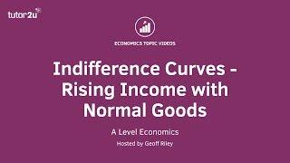 Indifference Curves - Normal Goods and Rising Income