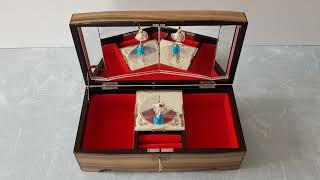 Vintage Musical Jewellery Box with Dancing Ballerina