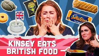 Kinsey Schofield Tries BRITISH Food, Snacks And Drinks In LONDON