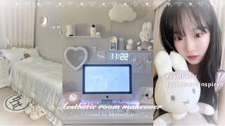 Room makeover * | 화이트에 핑크 한방울 방 꾸미기🩰 | 핀터레스트st 데스크테리어 | 인테리어 소품 언박싱 | deskterior | 작은 방 룸투어