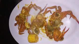 rajungan+kerang+udang di masak saos Padang keren 