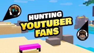 I Hunted Down YouTuber Fans (Roblox BedWars)