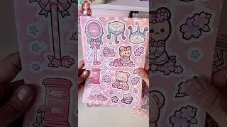 ASMR Unbox cuate kawaii stickers, chơi hình dán búp bê công chúa #paperdoll #sticker #cutesticker