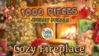 Time Lapse Puzzle Cozy Fireplace 1000 Pieces | Cobble Hill