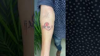 Kaisa laga sir ka tattoo guys ️ bolo om sai ram #tattoodesign #sairam #shorts