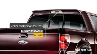 Vicrez Ford F150 2009-2013 Premier Style Polyurethane Roof Wing Spoiler - vz100067