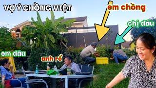 VỢ CHỒNG Ý-VIỆT - DẮT VỢ RA MẮT ANH HỌ CHỊ DÂU CÙNG EM CHỒNG RA SAU VƯỜN