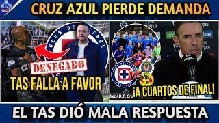 "CRUZ AZUL PIERDE DEMANDA ANTE EL TAS" INESPERADO l LA MAQUINA A CUARTOS DE FINAL DE LA CONCACAF