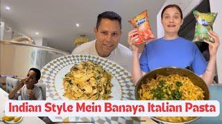 Indian Style Mein Banaya Italian Pasta  | Sharing Quick And Easy Recipe  | Indian Family In UK 