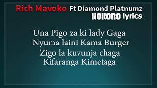 Rich Mavoko Ft Diamond Platnumz - Kokoro ( Lyrics )