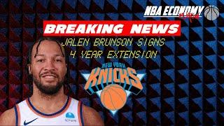 Jalen Brunson Signs 4 Year Extension With The New York Knicks