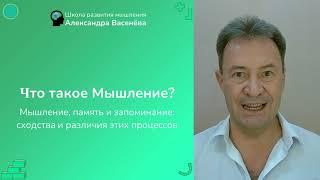 ЧТО ТАКОЕ МЫШЛЕНИЕ? Мышление, память и запоминание: сходства и различия этих процессов мозга