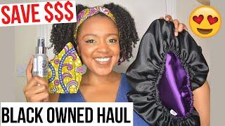 DISCOUNT CODES!! BLACK OWNED Natural Hair Product Haul: Bonnets, Hair Ties, Scrunchies & MORE!