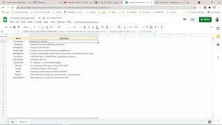 How To Get Definitions Of Words In Google Sheets