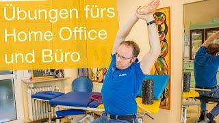 Übungen fürs Home-Office & Büro  Gegen Rücken- und Nackenschmerzen