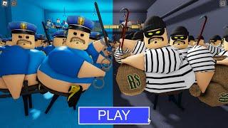 1000 COP BARRY Vs 1000 THIEF BARRY in BARRY'S PRISON RUN! New Scary Obby (#Roblox)