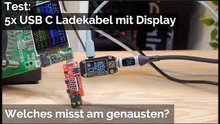 Praktisch! USB C Ladekabel mit Display?! 5x im Vergleich, welches misst am genausten?