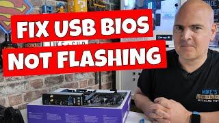 USB BIOS Flashback Solid LED Not Flashing Most Common Reason Convert To mbr MBR