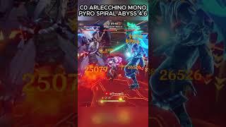 C0 Arlecchino Mono Pyro Team Magu Showcase Spiral Abyss 4.6