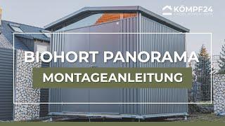 Biohort Panorama mit Schraubfundament | Kömpf24 Montagevideo