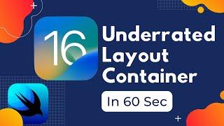 Underrated Layout Container (iOS 16) in 60 Sec's - SwiftUI ViewThatFits - Xcode 14