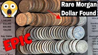 EPIC Find Searching Rolls of Morgan Silver Dollars - Rare