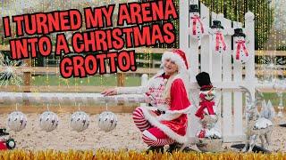 I TURNED MY ARENA INTO A CHRISTMAS GROTTO! * PONY WINTER WONDERLAND *