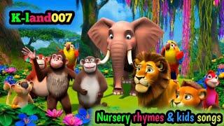 Jungle Animals Song for Kids | Fun and Educational | K-land007 | nursery rhymes & kids songs