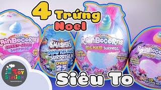 Đập hộp 4 Quả Trứng Quà Giáng Sinh siêu to bất ngờ từ Tini Store ToyStation 547